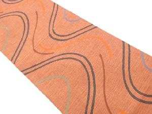 リサイクル　流水模様織出し袋帯